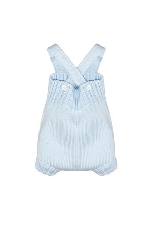 Pagliaccetto in cotone tricot azzurro LITTLE BEAR KIDS | 3022CIELO